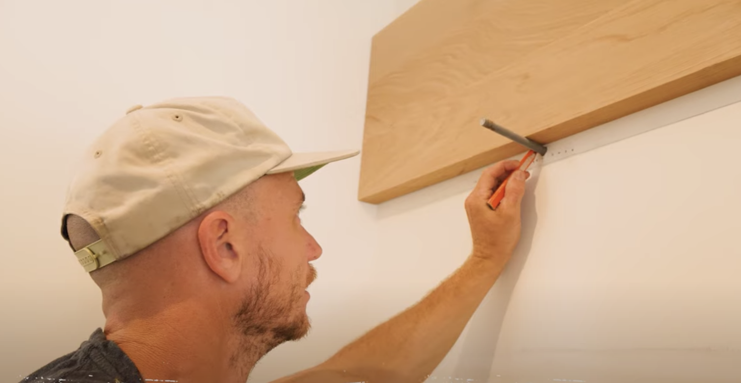 How To Install Floating Timber Shelf, Floating Shelves With Threaded Rod