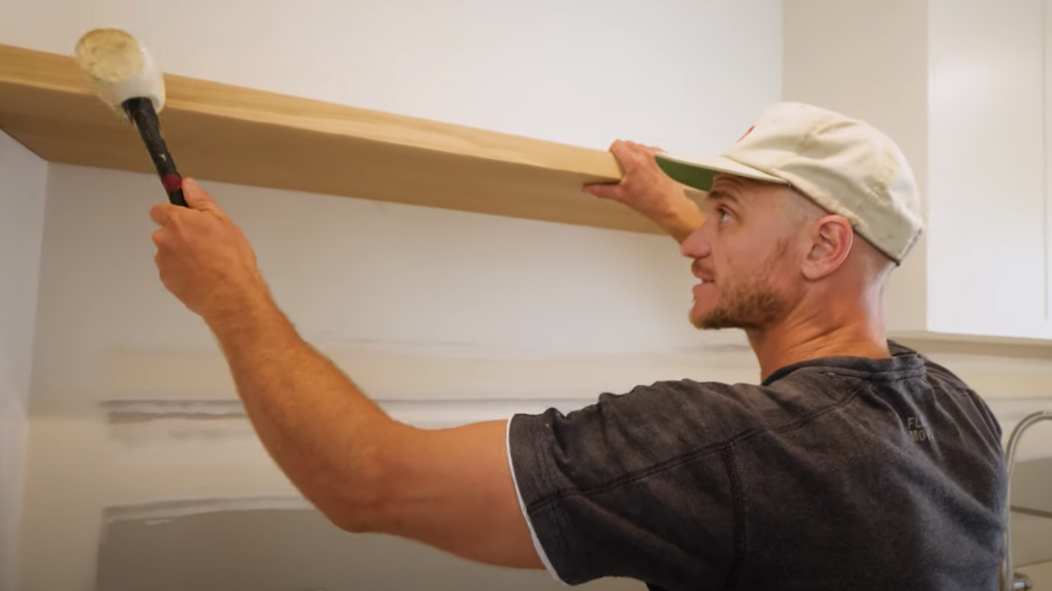 How to Install Floating Timber Shelf Kyal & Kara Kyal & Kara