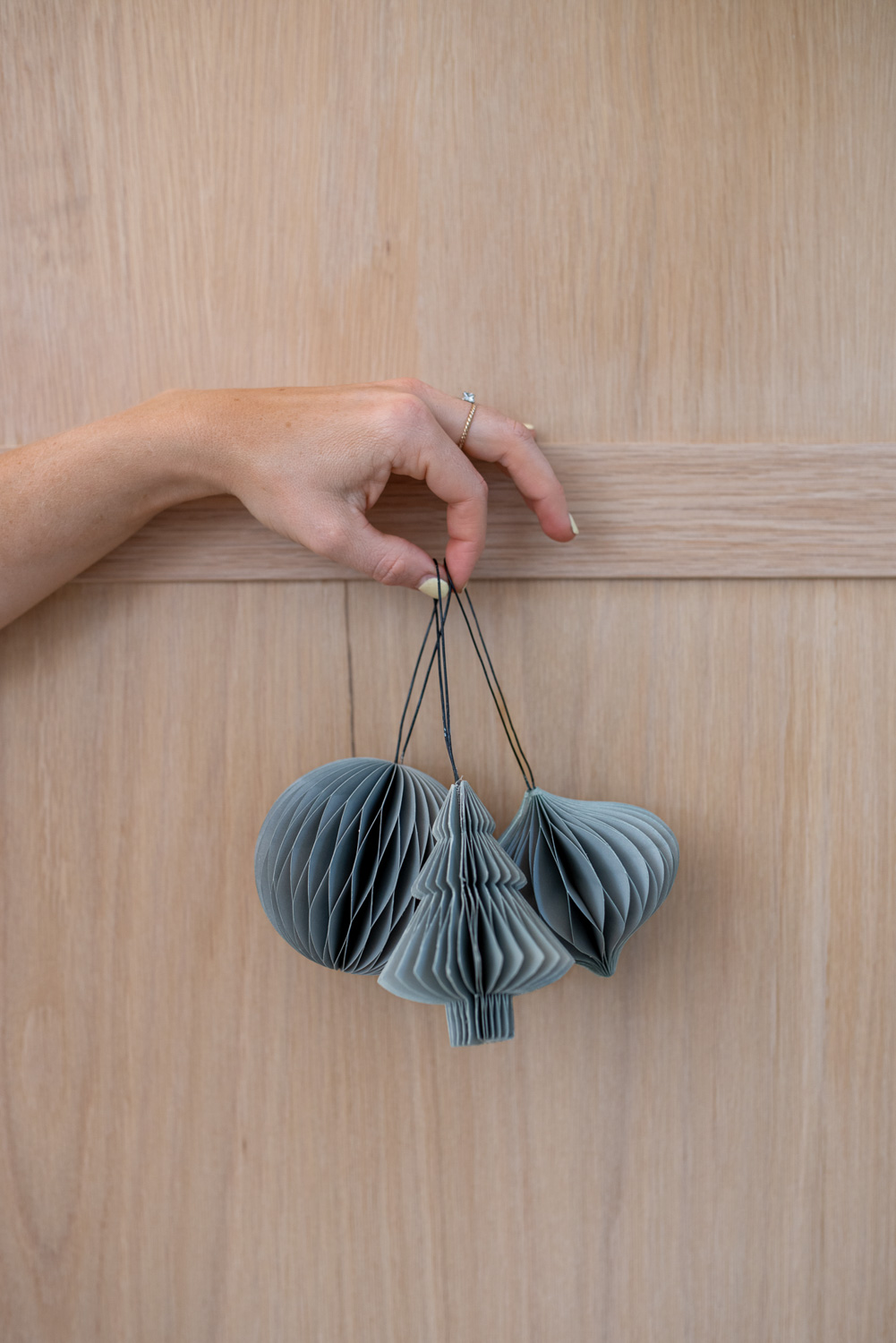 Dusty Blue Paper Jewel Ornament - Kyal &amp; Kara : Kyal &amp; Kara