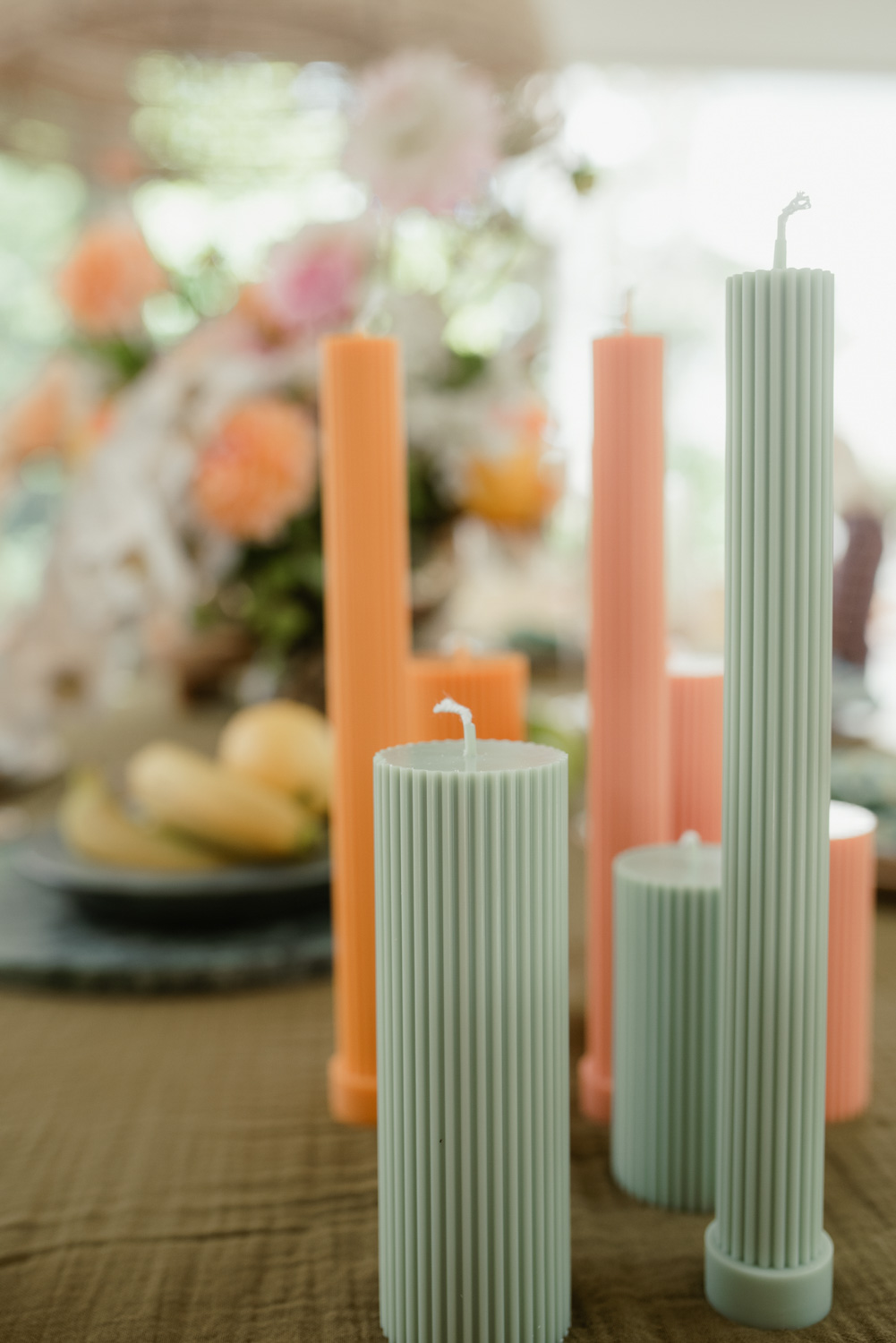 Pillar Candle Collection, Sage Green Kyal & Kara Kyal & Kara