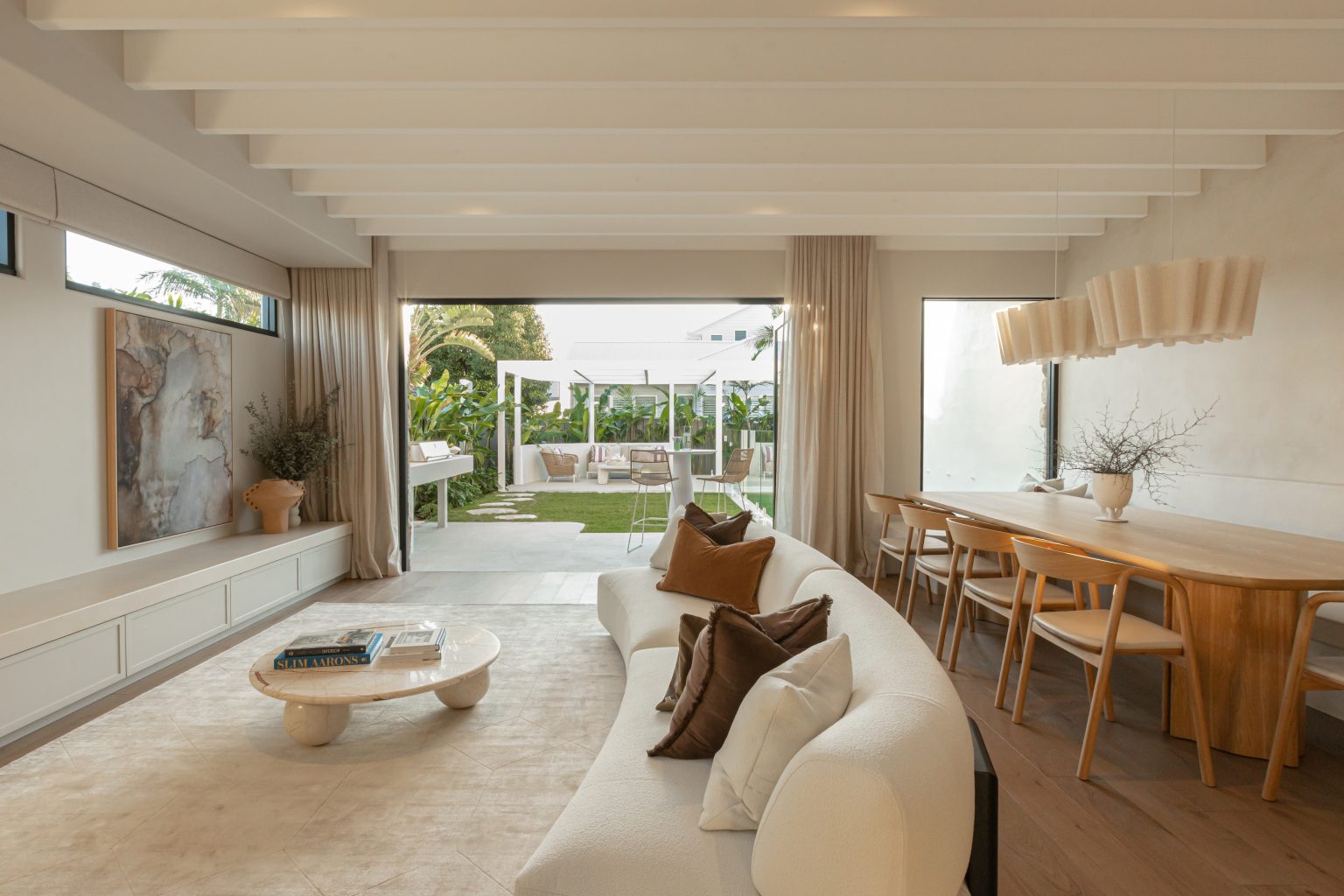 Bay Builds House 1 Living & Dining - Kyal & Kara : Kyal & Kara
